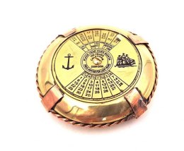 Elegancki marynistyczny kalendarz z mosiądzu - NI1422