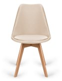 Krzesło skandynawskie MONZA GRANDE BEIGE VELVET
