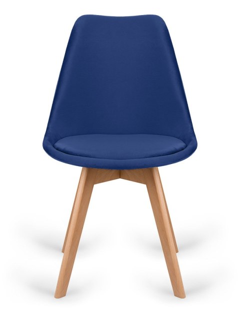 Krzesło skandynawskie MONZA GRANDE BLUE VELVET