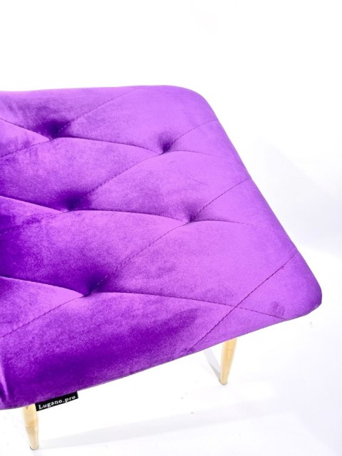 Krzesło tapicerowane BORGO VELVET PURPLE SILVER