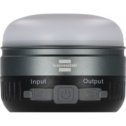 Solarna lampa kempingowa zewnętrzna LED z USB, IP54, 450lm, 2 wymienne akumulatory Li-ion 18500 Brennenstuhl 1173740004