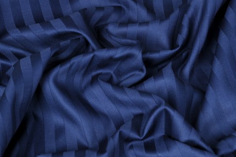 Poszewka adamaszkowa 40x40 granatowa 47 jednobarwna paski 1cm Matex