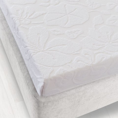 Prześcieradło frotte bez gumki 150x205 ekri K01 5722 Tulipan Zwoltex