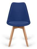 Krzesło skandynawskie MONZA GRANDE Zestaw 4 sztuki BLUE VELVET
