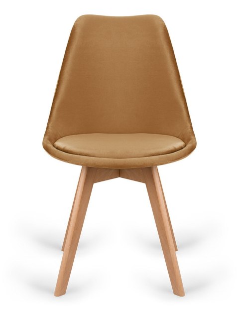 Krzesło skandynawskie MONZA GRANDE Zestaw 4 sztuki TRUFLE VELVET