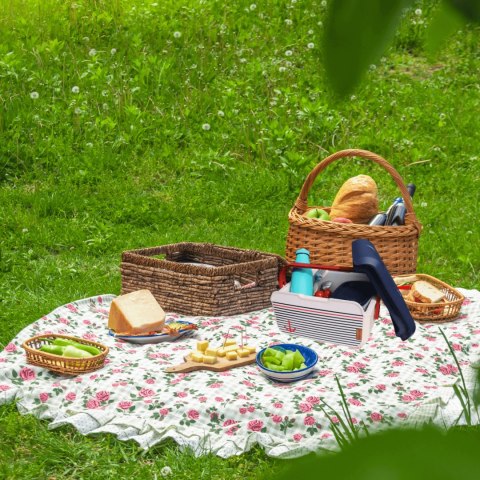 Lunchbox, lodówka turystyczna 5L Głęboki, wzór marynarski 32,6x20x18,8cm