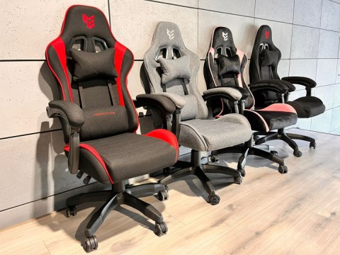 .Fotel obrotowy gamingowy HERO ENZO WHITE FABRIC