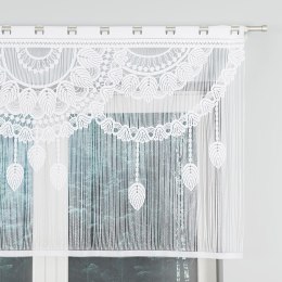 MAHIKA Makrama żakardowa gotowa, szerokość 160 x wysokość 90cm, kolor 001 biały 001475/PBL/001/160090/1