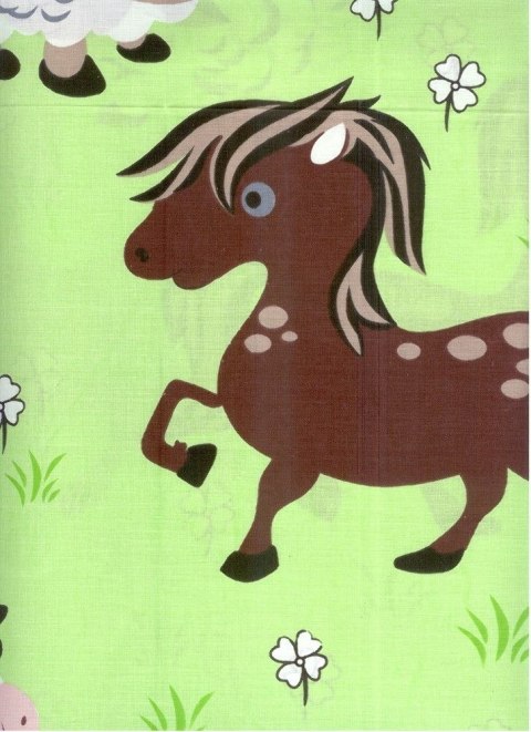 Pościel bawełniana 160x200 227N Farma Krówka Konik Owca Świnka Traktor