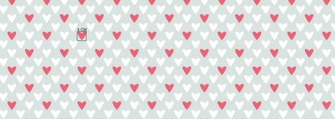 Pościel bawełniana 160x200 996E szara serca serduszka białe różowe 94N Walentynki