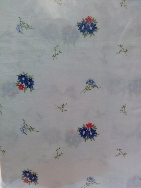 Pościel z bawełny 160x200 361E Bordiura Niebieska Nowość