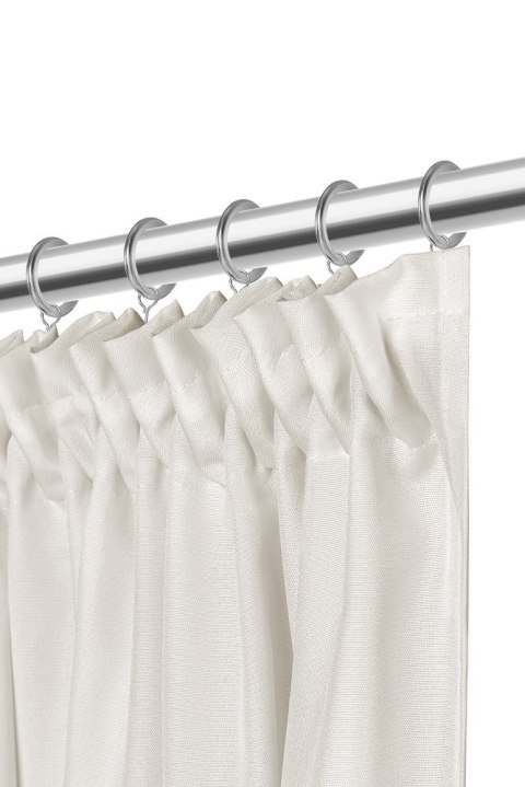 Zasłona gotowa 140x270 ivory na taśmie Viva do salonu