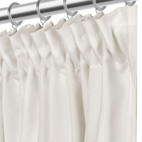 Zasłona gotowa 140x270 ivory na taśmie Viva do salonu