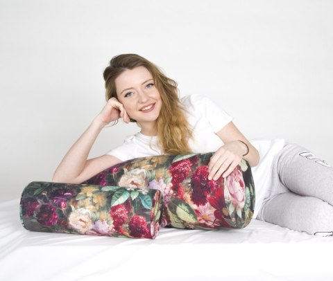 Poduszka Wałek - Bukiet Ø15x40 cm