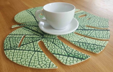 Podkładka Monstera M 33x33 cm gr. 4 mm - Leaf