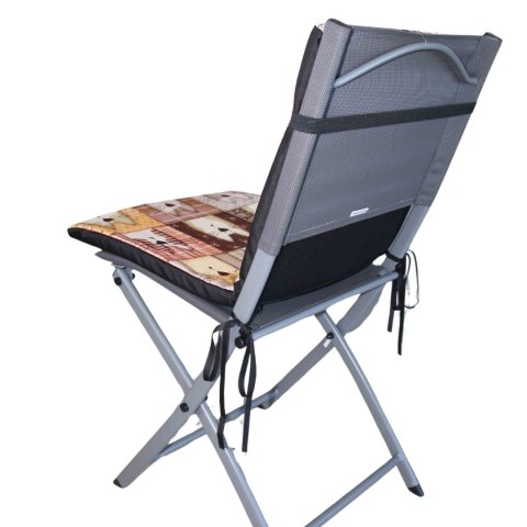 Poduszka wodoodporna na krzesło z oparciem TIP 80x40 cm Pexeso Beige