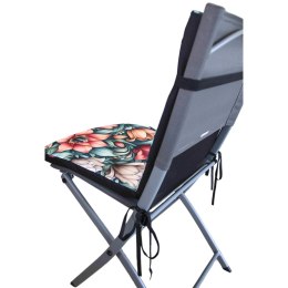 Poduszka wodoodporna na krzesło z oparciem TIP 80x40 cm Zoe