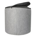 Pufa z pokrowcem filcowym Szara GR40