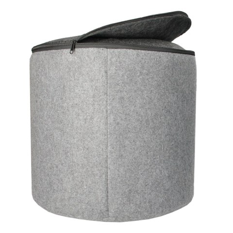Pufa z pokrowcem filcowym Szara GR40