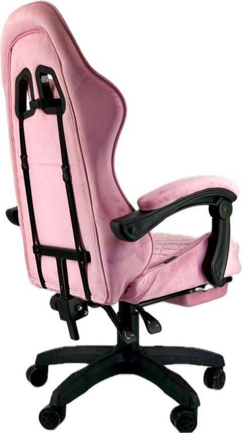 Fotel obrotowy gamingowy HERO POKER PRO PINK SWEET ALCANTARA