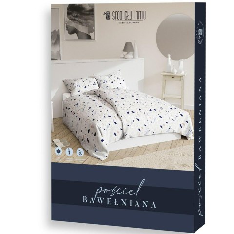 Pościel bawełniana 160x200 Lastryko biała kolorowa I24