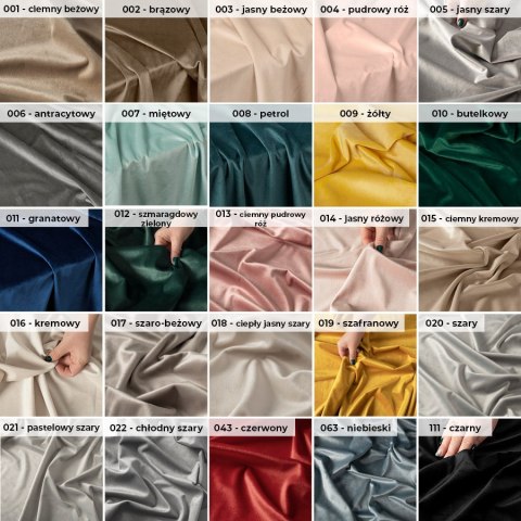 VELVI Zasłona gotowa na przelotkach, szerokość 140 x wysokość 250cm, kolor 018 ciepły jasny szary VELVI0/ZGP/018/140250/1