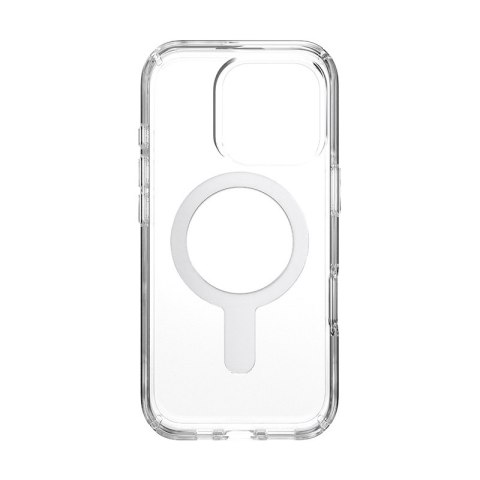 Speck Presidio Perfect-Clear ClickLock & MagSafe - Etui iPhone 16 Pro (Clear / Chrome Finish / Serene Silver)