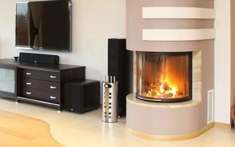 Szyba gięta do pieca kominka kozy żaroodporna