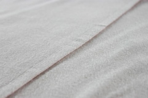 Prześcieradło flanelowe bez gumki 220x240 beżowe jasne