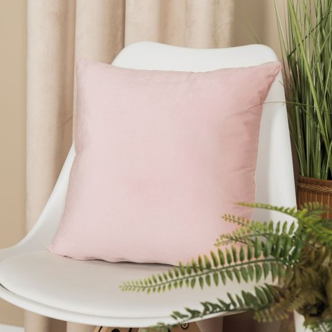 VELVI Poszewka dekoracyjna, 40x40cm, kolor 014 jasny różowy VELVI0/POP/014/040040/1