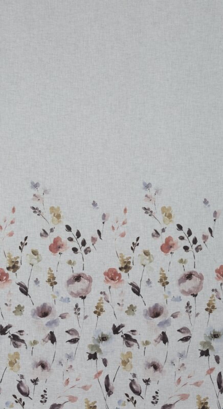 Zasłona 140x250 Lavin biała pudrowa gotowa na przelotkach D91 A A