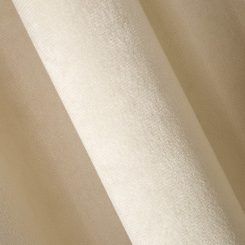 Zasłona gotowa na taśmie 135x300 beżowa welurowa Rosa