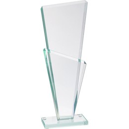 Trofeum szklane z rozklejoną podstawą