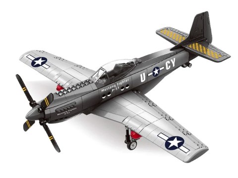 Klocki techniczne Samolot bojowy P-51 Mustang Fighter 256 ele ZA4624