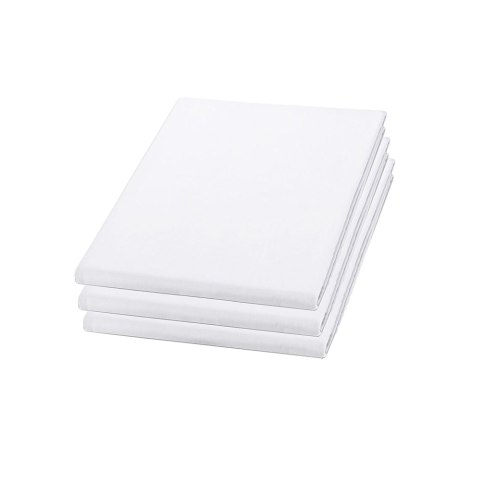 Prześcieradło hotelowe bez gumki 140x220 białe bawełniane Darymex