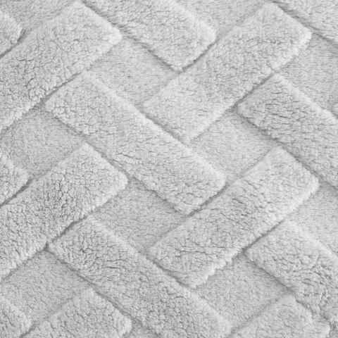 Koc narzuta 150x200 Caro srebrny z mikrofibry D91