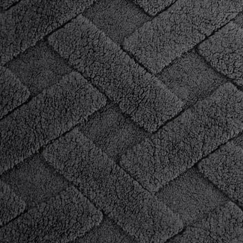 Koc narzuta 170x210 Caro stalowy z mikrofibry D91