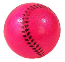 Piłka baseball Happet Z783 90mm różowa brokat