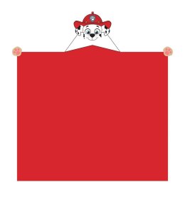 Koc z kapturkiem 110x140 Psi Patrol 3D pieski czerwony C23