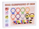Kolorowe Kulki Układanka Montessori Mozaika Sorter nauka kolorów ZA5329