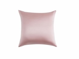 Poszewka jedwabna 40x40 pudrowa różowa jednobarwna Premium