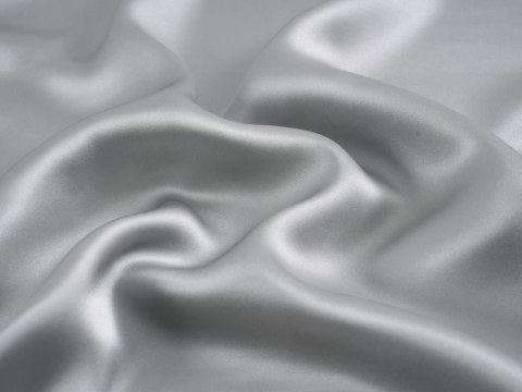 Poszewka jedwabna 40x40 szara jednobarwna Premium