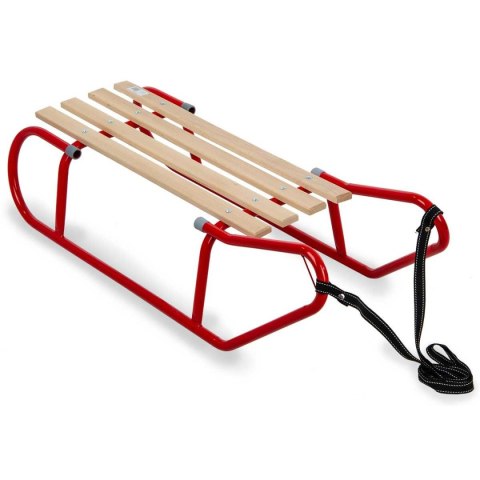 SANKI METALOWE KULIGOWE 2 OSOBOWE CZERWONE