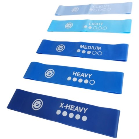 ZESTAW 5 GUM DO ĆWICZEŃ TPE BLUE BAND ENERO FIT