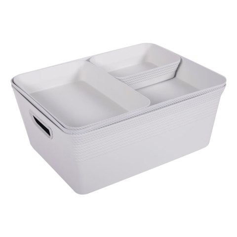 Pojemnik dekoracyjny 4,4L organizer RANGETTE BIAŁY