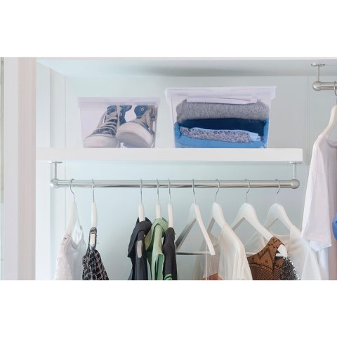 Pojemnik plastikowy 10L CRYSTALINE z pokrywą NIEBIESKI