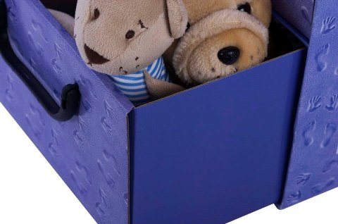 Pudełko kartonowe 2 szuflady pionowe ŚPIĄCE DZIECI BŁĘKIT