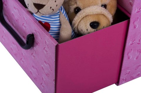 Pudełko kartonowe 2 szuflady pionowe ŚPIĄCE DZIECI RÓŻ