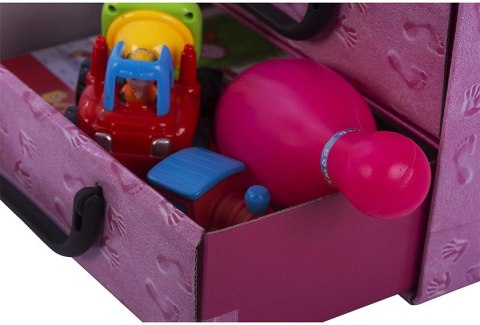 Pudełko kartonowe 2 szuflady pionowe ŚPIĄCE DZIECI RÓŻ