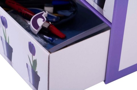 Pudełko kartonowe 2 szuflady poziome DONICZKI TULIPANY